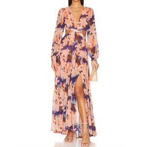NWT ASTR the Label LIVELY maxi cutout dress. Size XS.